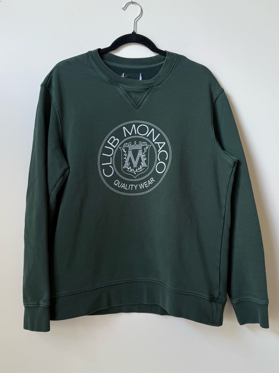 Tops - Auth Club Monaco Crest crewneck circa 2010’s *AS IS